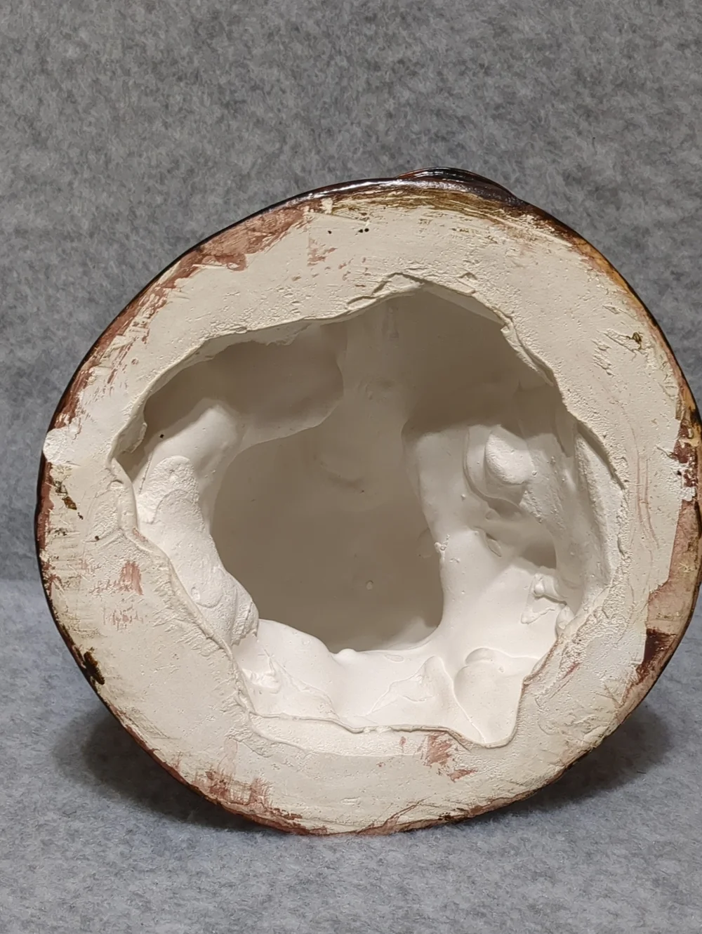 Florentine Art Studio 80's Thanksgiving Turkey Plaster Chalkware Centerpiece 11”